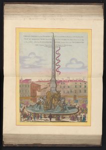 Vierstromenfontein te Roma Obelisco Panphilio gia nell ippodrom (...) (tittel på objekt) av Louis Rouhier