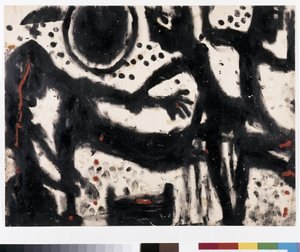 Det fatale blåmerke, 1939 (blekk og gouache på papir)