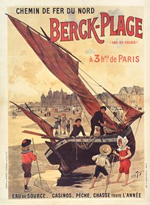 Northern Railways. Berck-Plage, ca. 1910.