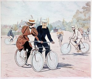 Tandem - tegning av L. Vallet