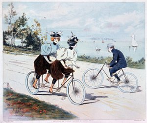 Tandem - tegning av L. Vallet