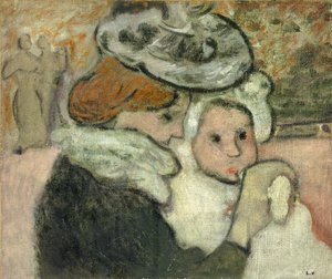Mor og barn (Mme Valtat og hennes sønn, jeans); Mor og barn (Mme Valtat og hennes sønn Jean) av Louis Valtat