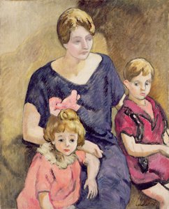 Mor og barn (olje på lerret) av Louis Valtat