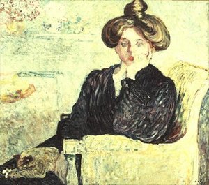 Ettertenksom ung kvinne av Louis Valtat
