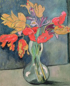 Bukett med tulipaner av Louis Valtat