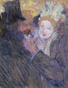 Samtalen (pastell på papir) av Louis Valtat