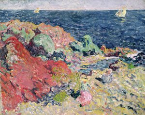 The Red Rocks ved Antheor av Louis Valtat