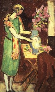 Kvinne i et interiør av Louis Valtat