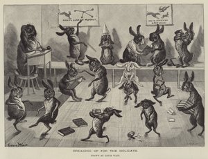 Slår opp til ferien av Louis Wain