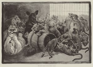 Den lykkelige familien på Crystal Palace av Louis Wain