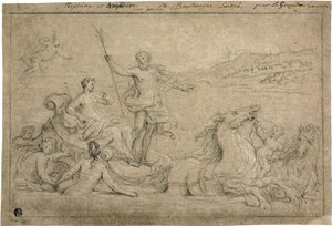 Triumf av Neptun og Amfitritt, 1706-07 av Louis de Boullongne