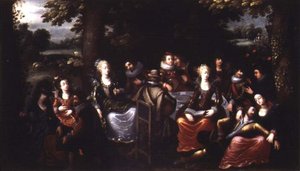 Hage fest av Louis de Caullery