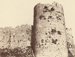 Kalaat-El-Hosn, andre innhegning, eksteriør, hjørnetårn, sørvest