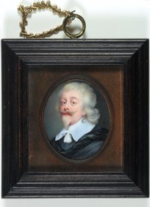 Sir Edward Littleton, Lord Littleton Of Munslow (emalje) av Louis du (attr.to) Guernier