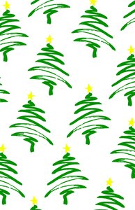 Funky Christmas Trees, 2017, Digital Media