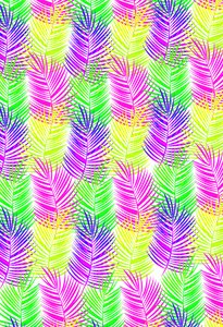 Overlaid Leaves, 2017, Digital Media av Louisa Hereford