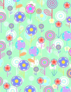 Overlagsblomster (digitale)