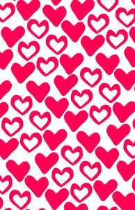 Simple Hearts, digitalt bilde (2014) av Louisa Hereford