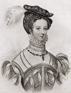 Mary, Queen of Scots, 16 år gammel, fra The Girl Through the Ages, utgitt 1933 av Louisa Stuart Costello