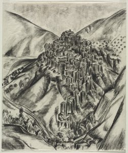 En italiensk Hilltown, Anticoli, Italia av Louise B. Maloney