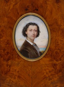 Portrett av komponisten Franz Liszt 1811-1886, 1836. av Louise Besnard née Vaillant