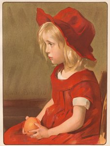 Jente med appelsin av Louise Breslau