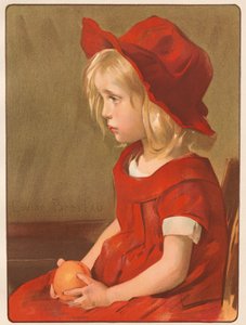Jente med appelsin, 1899. av Louise Breslau