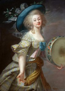 Portrett av en danser, ca. 1780. av Elisabeth Louise Vigee Lebrun