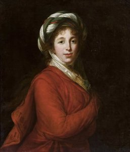 Portrett av grevinne Helena Radziwill 1753-1821, née Przezdziecka, ca 1802-1805. av Elisabeth Louise Vigee Lebrun