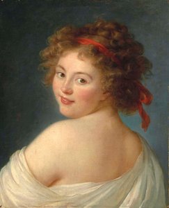 Portrett av grevinne Yekaterina Skavronskaya, født von Engelhardt 1761-1829, 1790. av Elisabeth Louise Vigee Lebrun