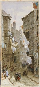 Gatebilde i Edinburgh av Louise Ingram Rayner