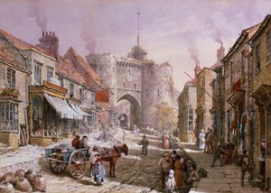 Den gamle byporten (akvarell)