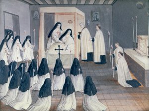 Administrasjon av nattverd til en nonne, fra 
