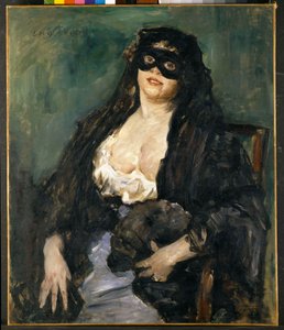 Den svarte masken - Korint, Lovis (1858-1925) - 1908 - Olje på lerret - Statens museer, Kassel