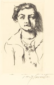 Portrett av en ung kvinne - Anneliese Halbe, 1918. av Lovis Corinth