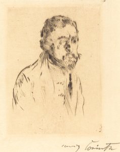 portrettstudie H. St. (Portrettstudie av H. St.) av Lovis Corinth