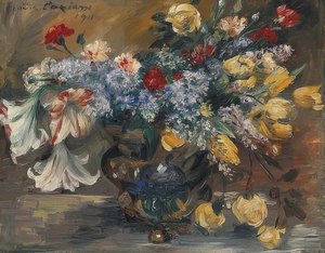 En haug med blomster. 1911 av Lovis Corinth