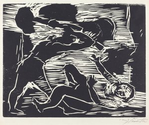 Brodermordet Kain og Abel, 1919. av Lovis Corinth