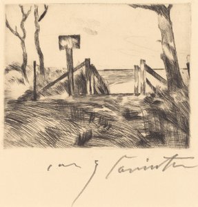 Bro med plakett Bro med skilt, 1916. av Lovis Corinth