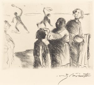 The Gastmahl of Trimalchio: pl. II (Trimalchio-banketten: pl. II) av Lovis Corinth