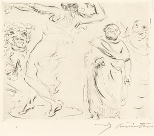 The Gastmahl of Trimalchio: pl. XI Banketten i Trimalchio: pl. XI, 1919. av Lovis Corinth