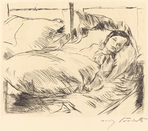 Det syke barnet av Lovis Corinth