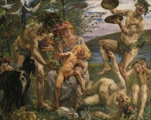 Barndommen til Zeus. 1905-1906 av Lovis Corinth