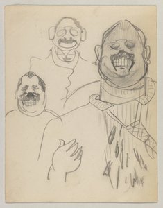 Invitasjonskort til sølvbryllupsmottakelsen til Louis Gessler og kone av Lovis Corinth
