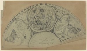 Fan Design [recto], sannsynligvis 1906. av Lovis Corinth
