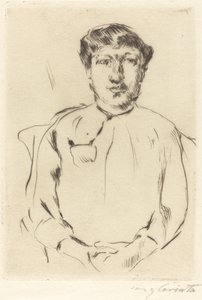 Frauenbildnis (Portrett av en kvinne) av Lovis Corinth