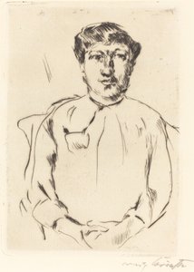 Frauenbildnis (Portrett av en kvinne) av Lovis Corinth