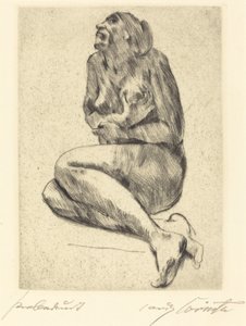 Hukende naken kvinne Hukende naken kvinne, 1914. av Lovis Corinth