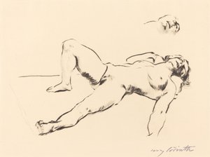 Liggende naken kvinne II av Lovis Corinth