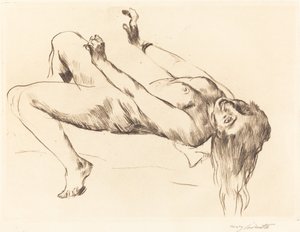 Nud feminin întins. Studiu pentru Iosif și Potifar Femeie întinsă..., 1915. norvegiană
